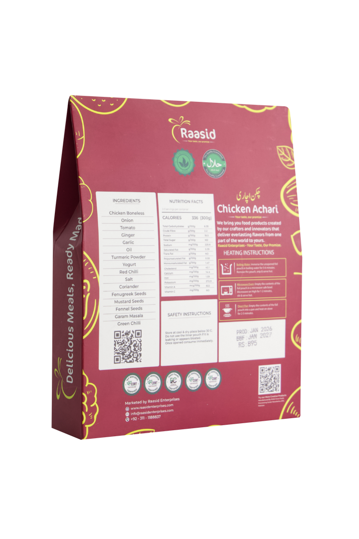 Chicken Achari – raasid